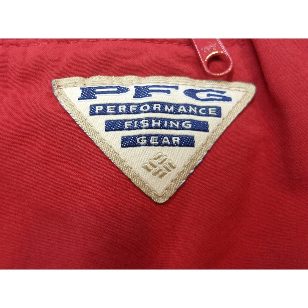 Columbia PFG III Water Shorts Red Mens Nylon Fishing Swim Trunks 6 Inseam/#26518